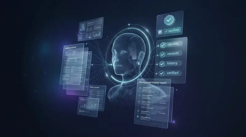Identity Intelligence, Public Records and Background Check Biometric HUD